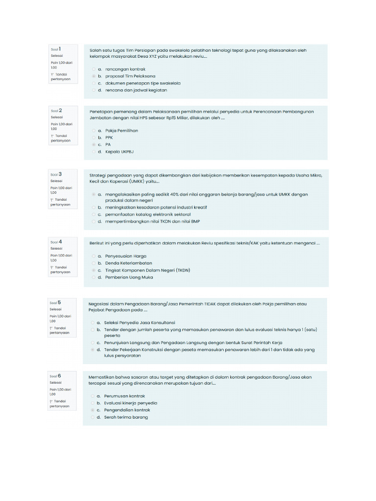 Pre Test | PDF