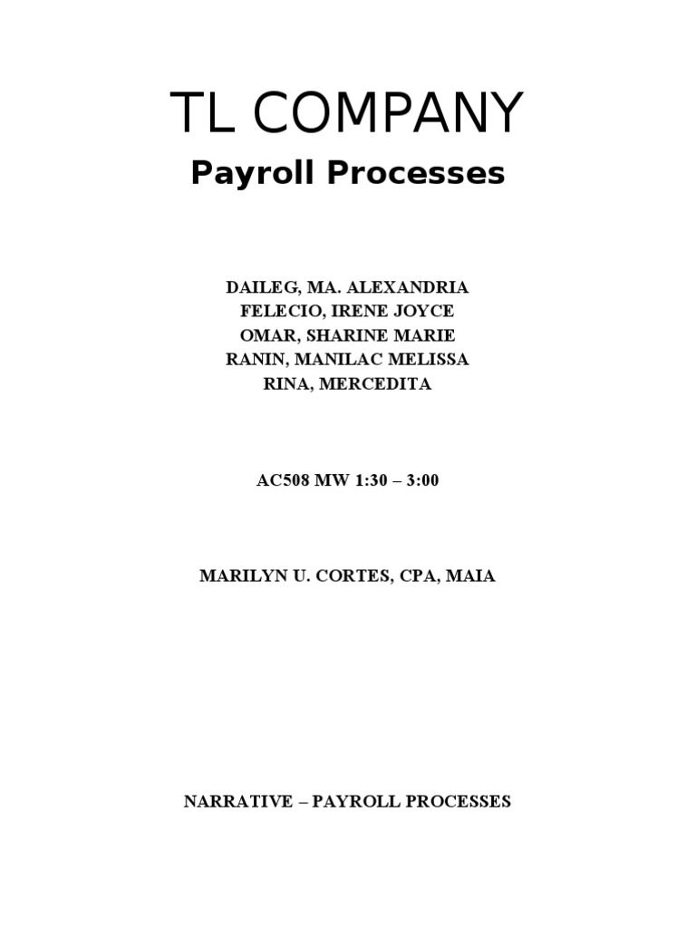 Payroll | PDF