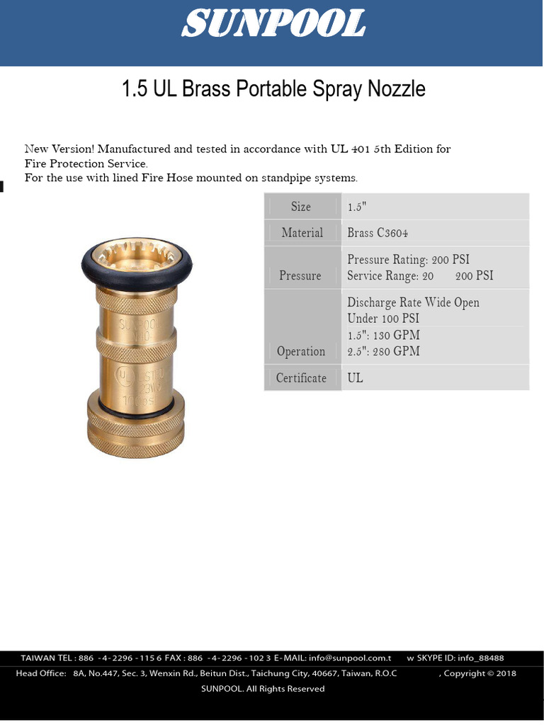 29.Nozzle-Sunpool - (Catalogue & Certificate) | PDF