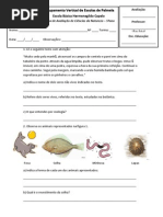 1ª ficha de avaliação cn