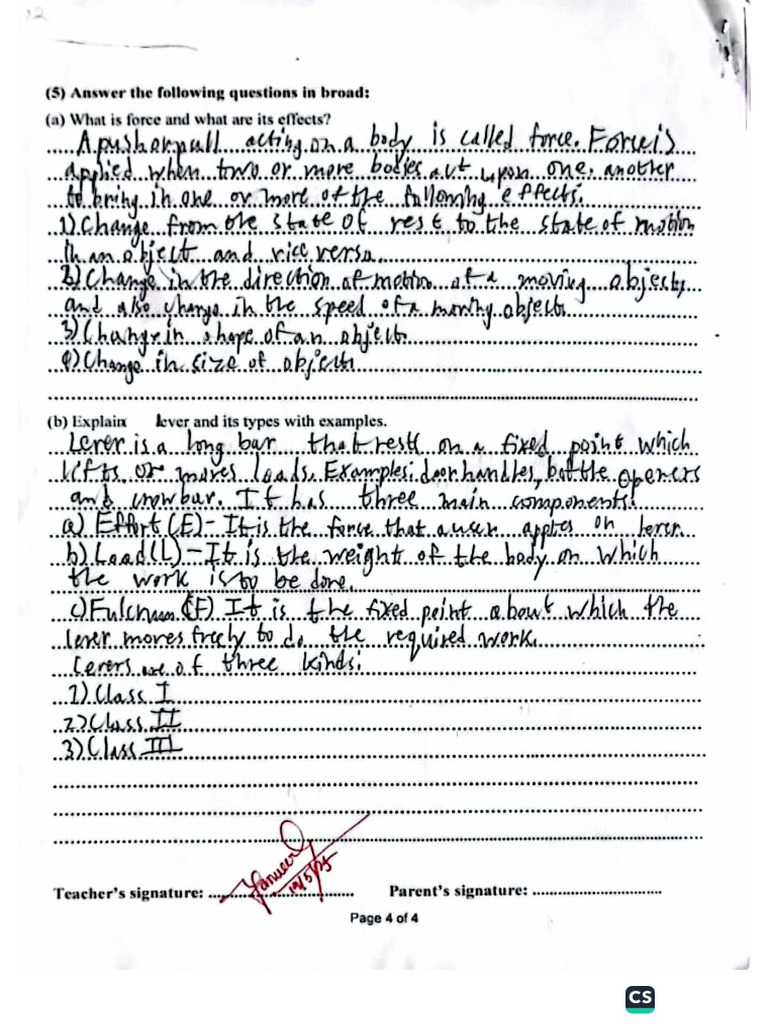 Science Class 5 Answers | PDF