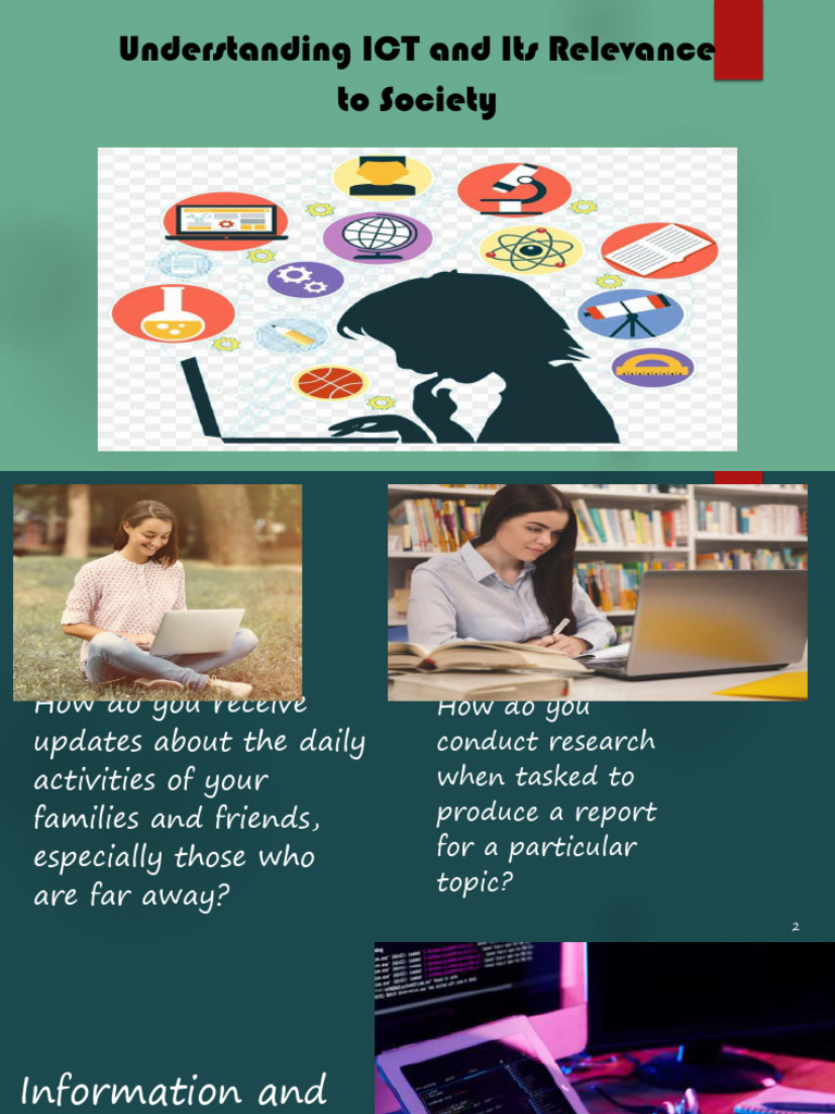 ICT's Role in Daily Life and Education | PDF | Educational Technology ...