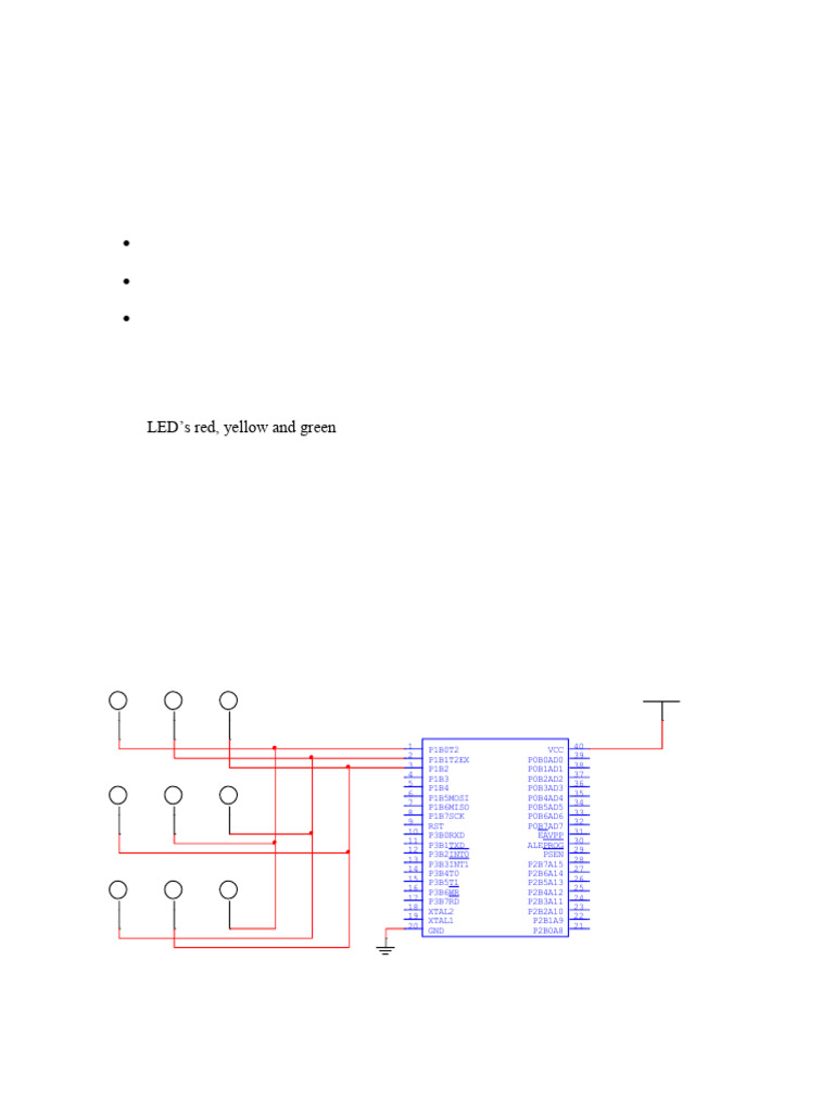 Traffic Controller Design with 8052 Microprocessor | PDF | Computing ...