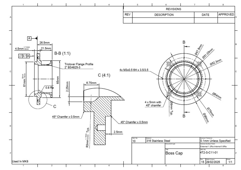Boss Cap Rev 15 - 4T2-S-C11-01 | PDF | Mechanical Engineering ...