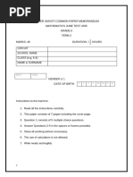 Grade 5 Mathematics June Exam 2025 | PDF | Mathematics