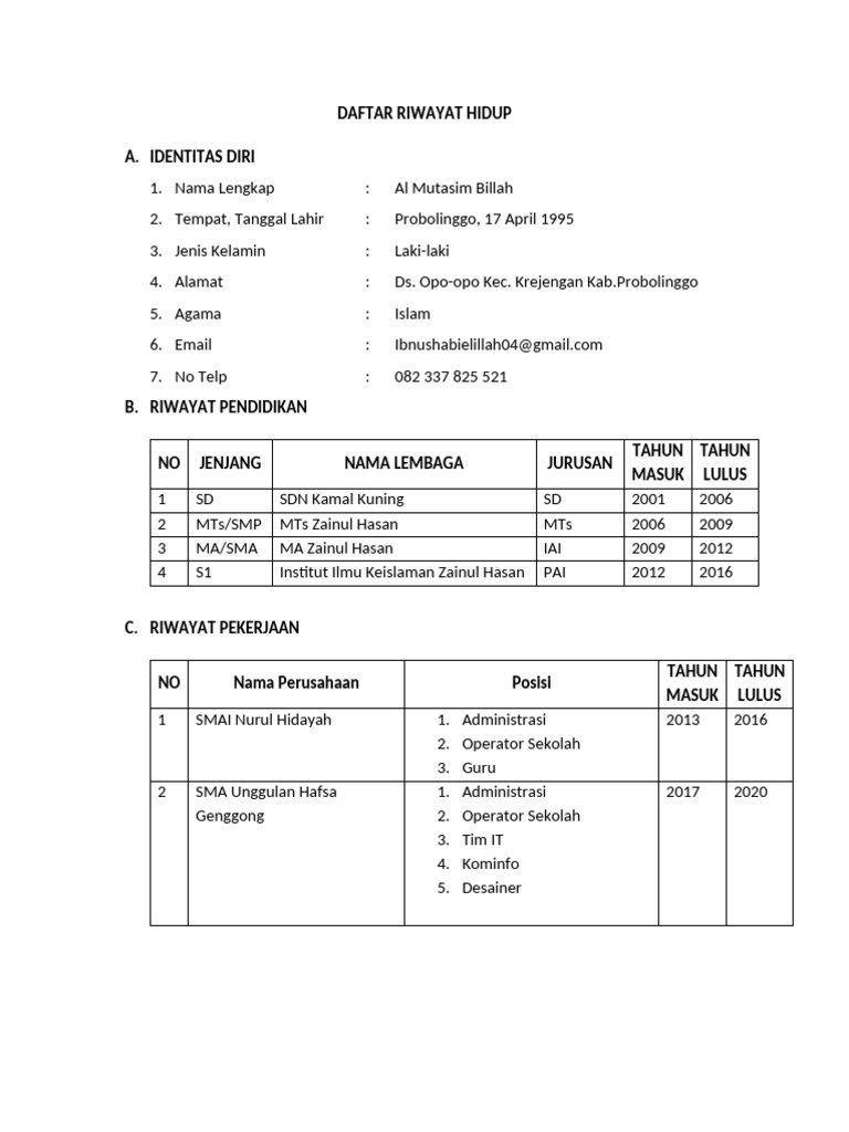 Riwayat Hidup Al Mutasim Billah | PDF