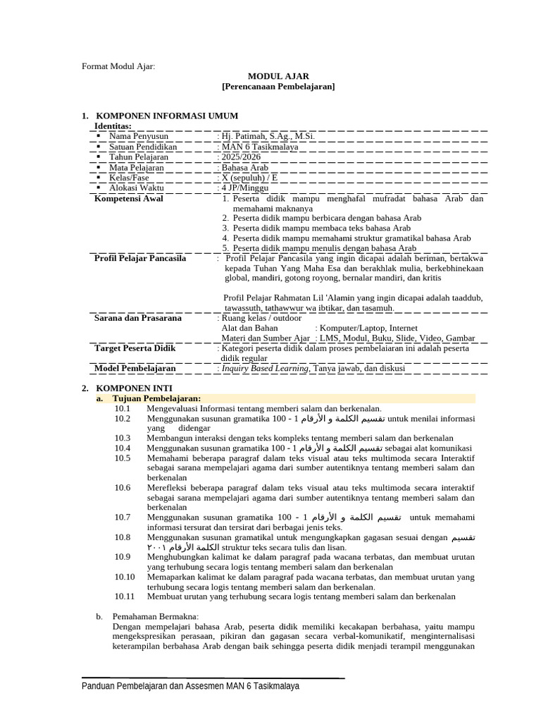 Modul Bab 1 | PDF
