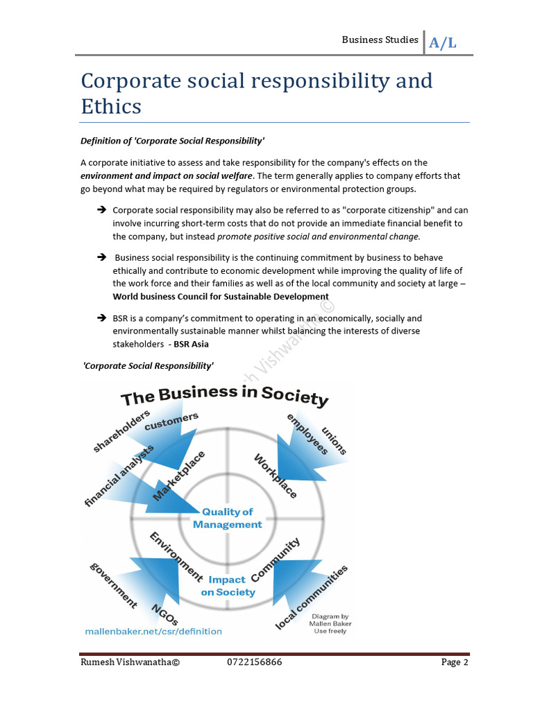 Corporate Social Responsibility Overview | PDF | Taxes | Inflation
