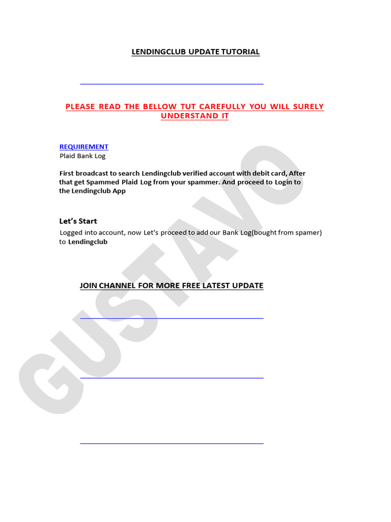 Lendingclub Update Tutorial | PDF
