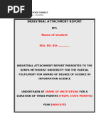 Industrial Attachment Report Template | PDF