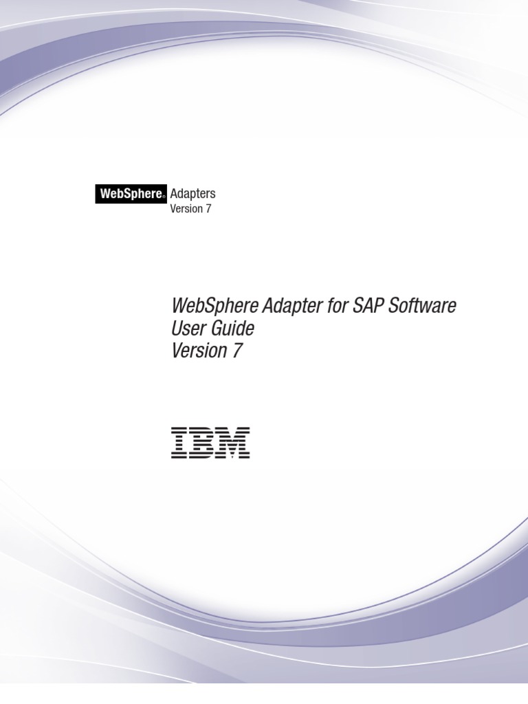 WebSphere Adapter For SAP Software User Guide v7 | PDF | Component ...