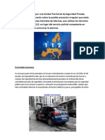 Comunicaciones de Alarmas Por Parte de Las C.R.as A Los Servicios de Emergencia Del 112