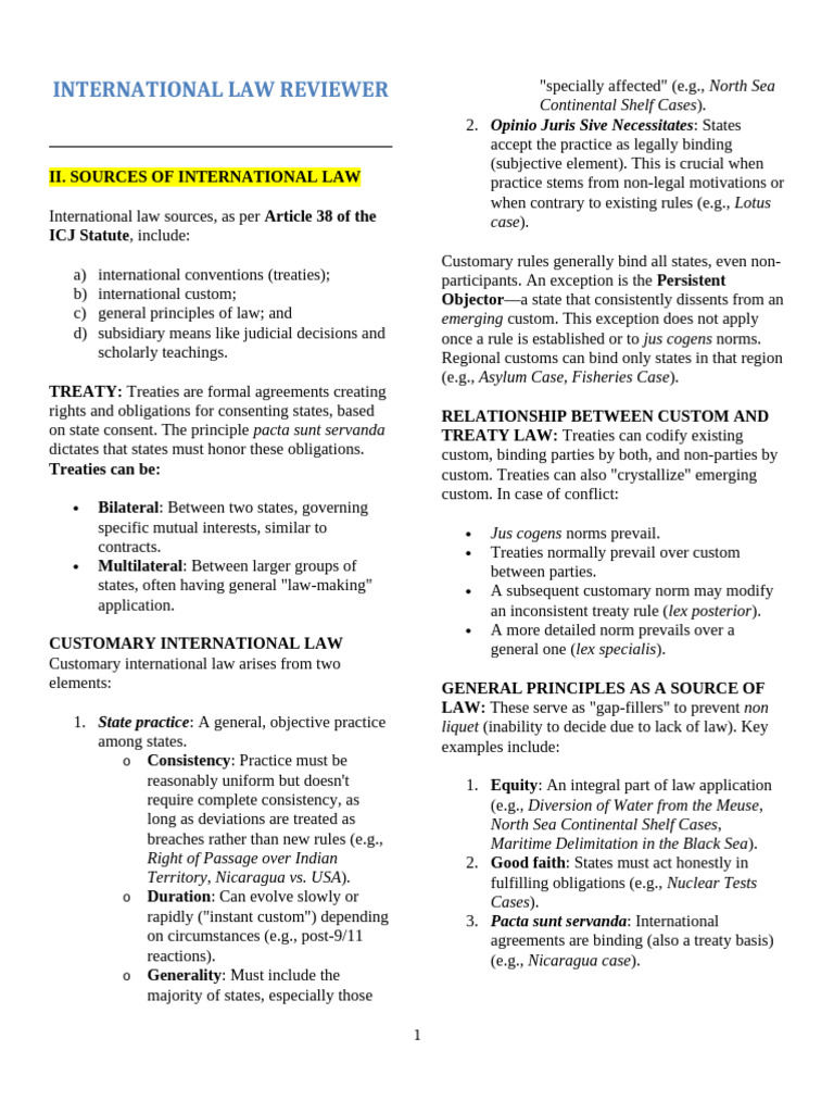Sources and Jurisdiction in International Law | PDF | Territorial ...