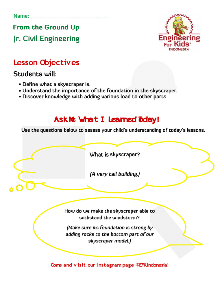 THS From The Ground Up (JR Class) | PDF