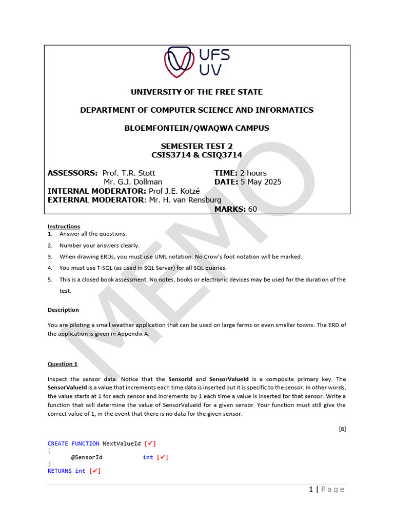 UFS CSIS3714 Semester Test 2 Guide | PDF | Cloud Computing | Platform ...