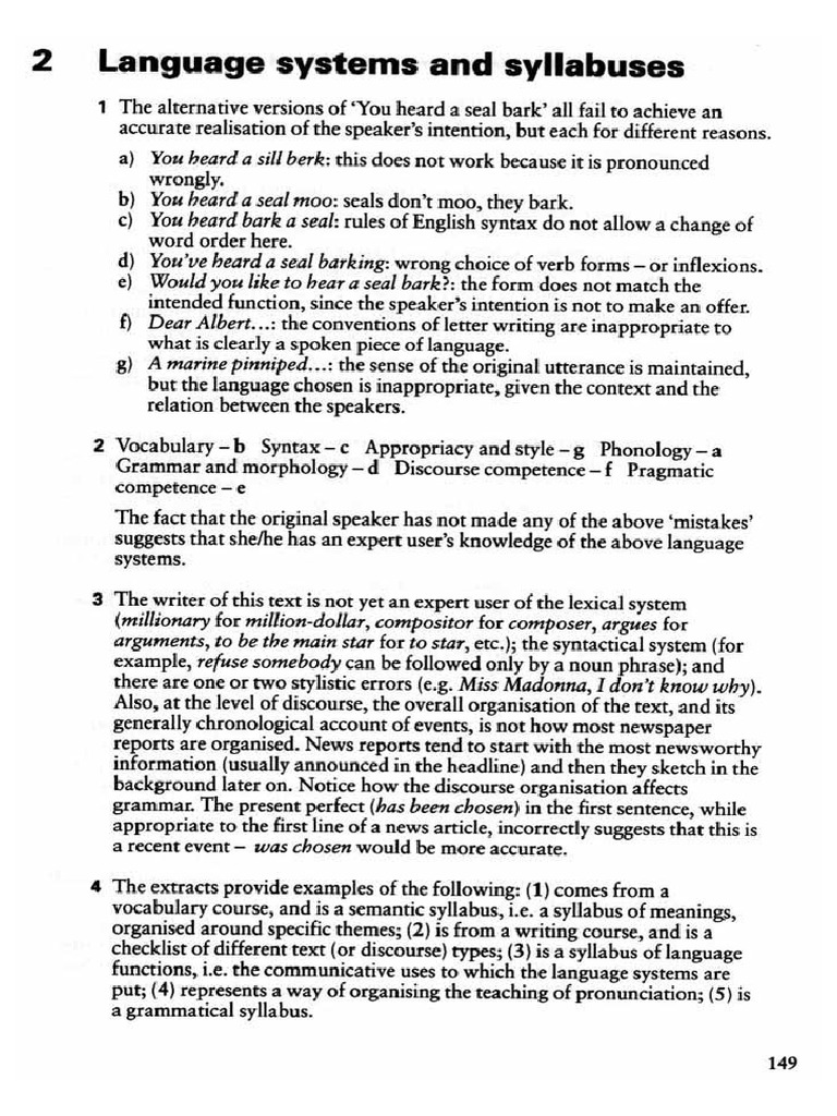 02.about Language, Answer Key | PDF