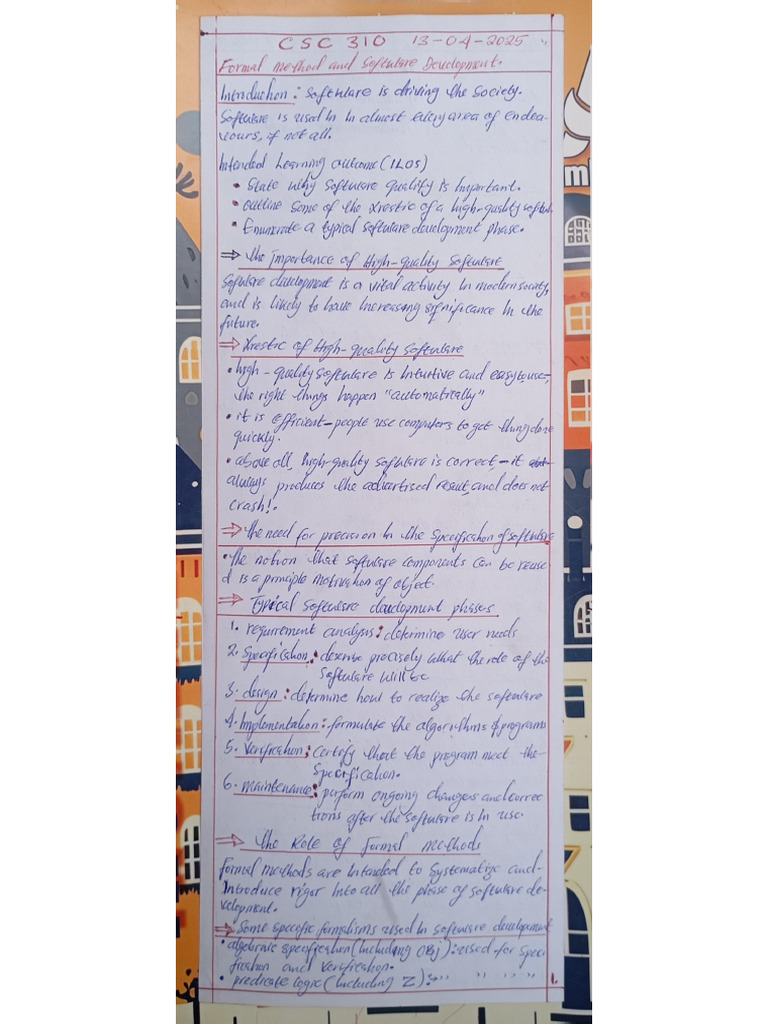 CSC 310 Note | PDF