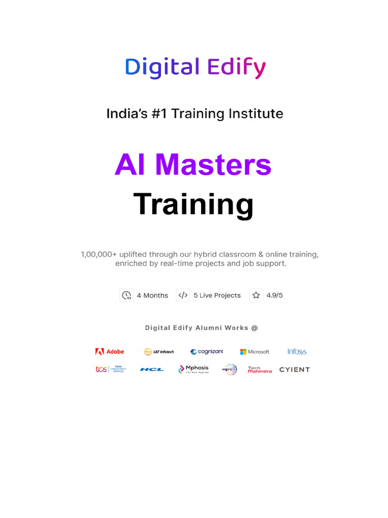 AI Masters Training | PDF | Artificial Intelligence | Intelligence (AI ...