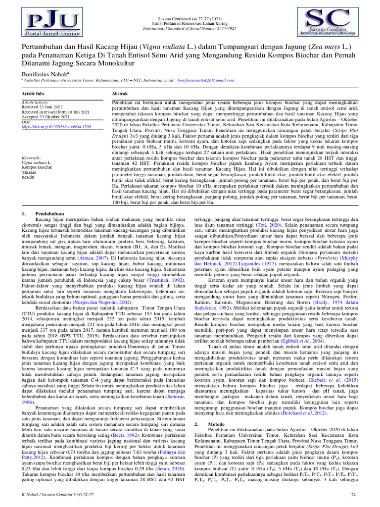 Growth and Yield of Mung Beans Vigna Rad 470ff618 | PDF
