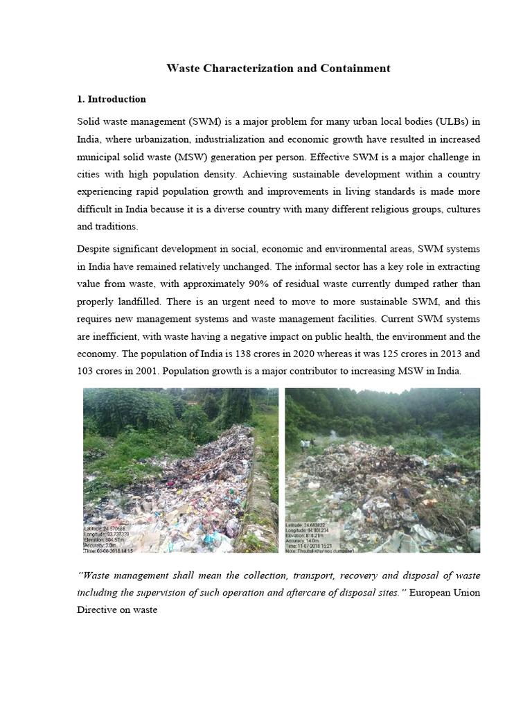 Waste Management Challenges in India | PDF | Waste Management | Waste