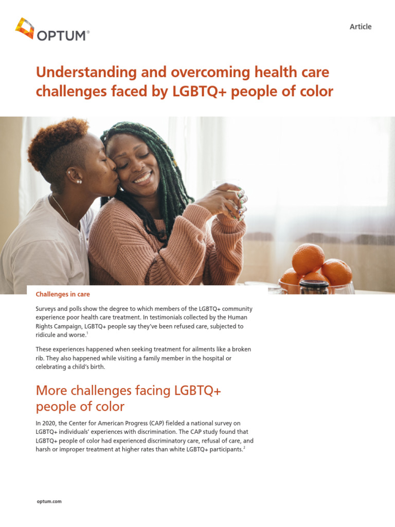 Challenges Faced by LGBTQ Poc PDF Transgender LGBTQIA+ Studies