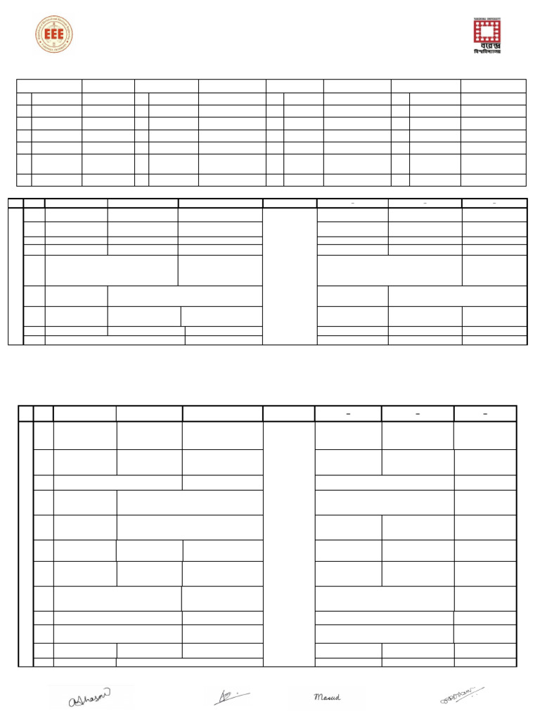 EEE Class Routine Summer 2025 | PDF