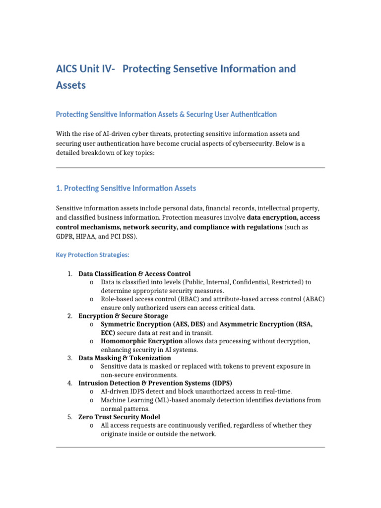Securing Sensitive Info & User Authentication | PDF | Authentication ...