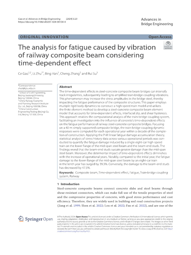 Analysis of Fatigue Train Vibration | PDF