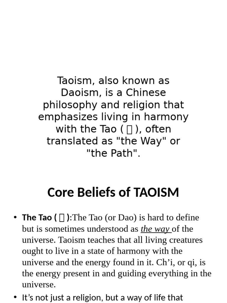 Taoism | PDF