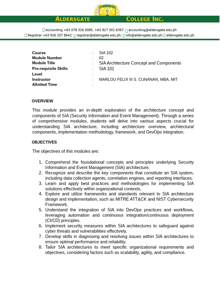 SIA Architecture Concepts Overview | PDF | Encryption | Feasibility Study