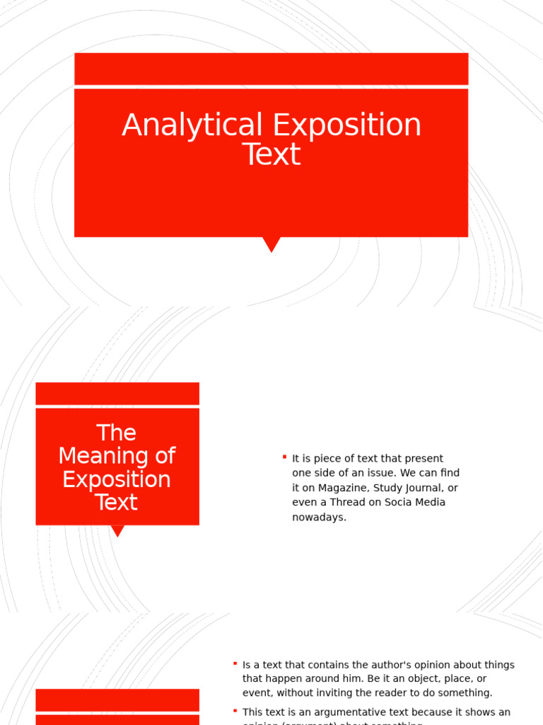 Understanding Exposition Text Types | PDF | Subject (Grammar) | Argument