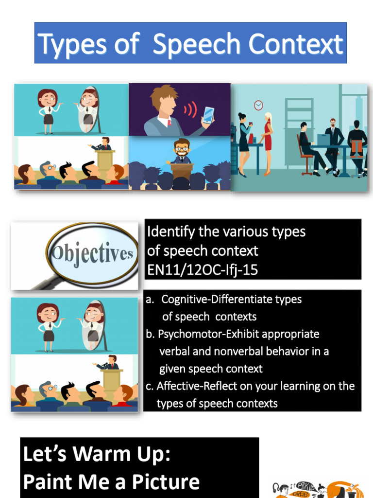Types of Speech Context Explained | PDF | Communication | Poetry