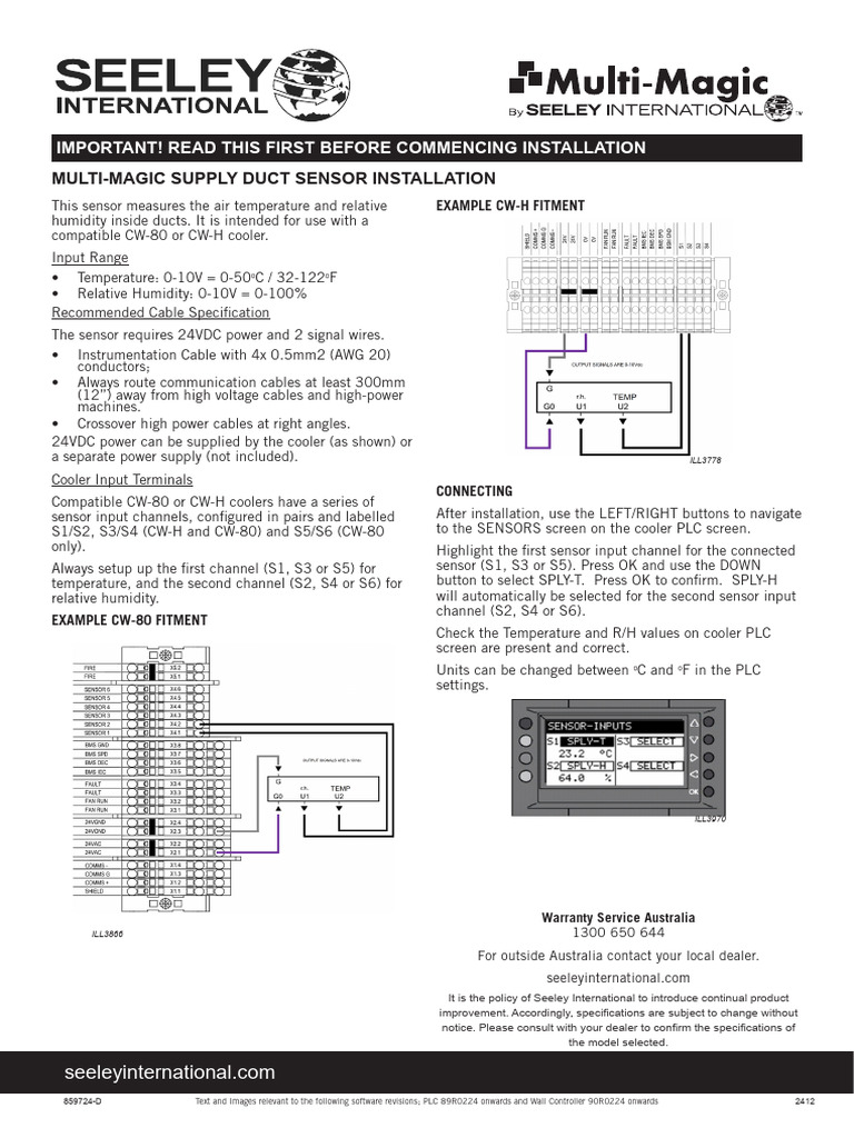 Indoor Sensor Installation Guide | PDF | Equipment | Computer Engineering
