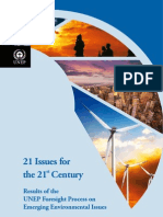 21 Issues For The 21st Century: Results of The UNEP Foresight Process On Emerging Environmental Issues