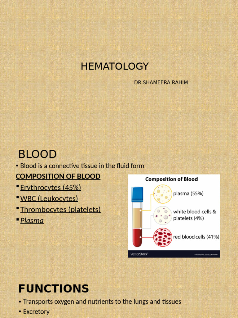 Comprehensive Overview of Blood Components | PDF | Granulocyte | White ...