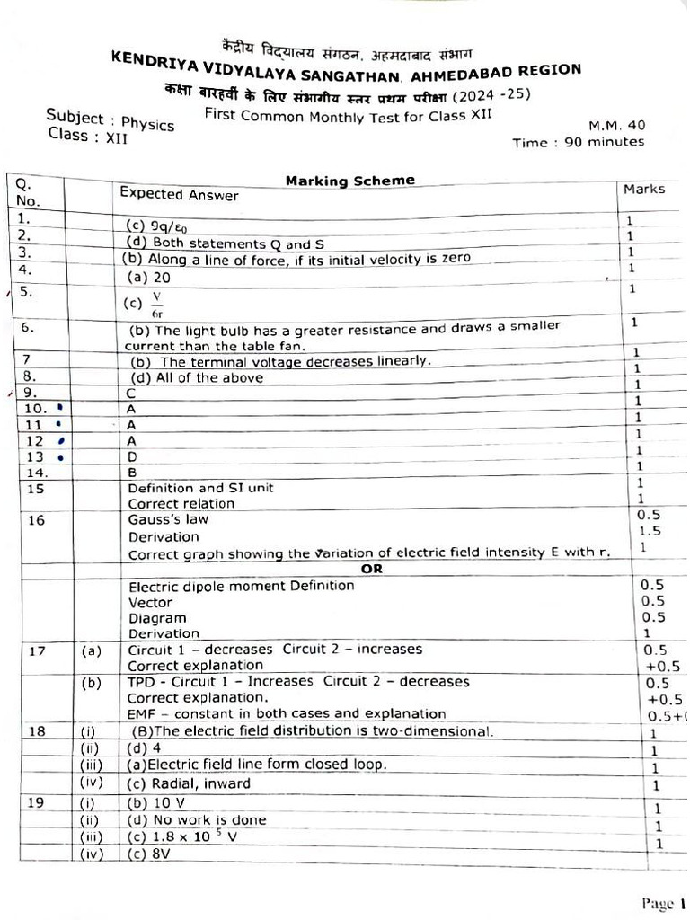 Answer Key MT RO July | PDF
