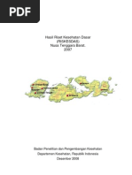 Download Laporan Hasil Riskesdas NTB 2007 by Susilo Wirawan SN8919732 doc pdf