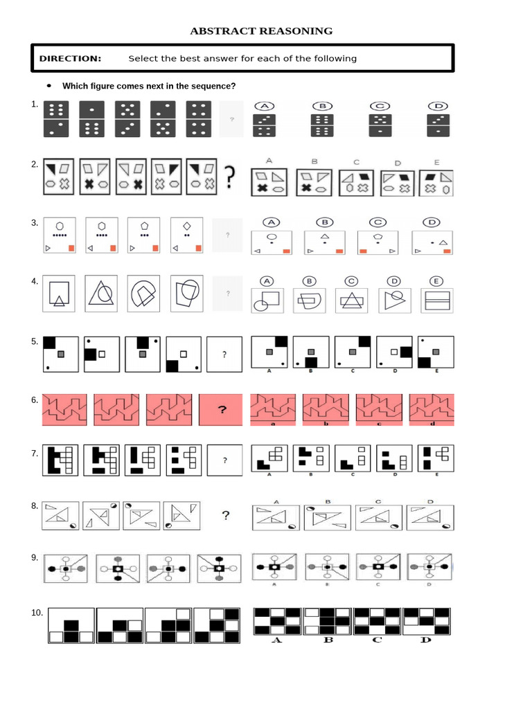 Abstract Reasoning Practice for Kids | PDF