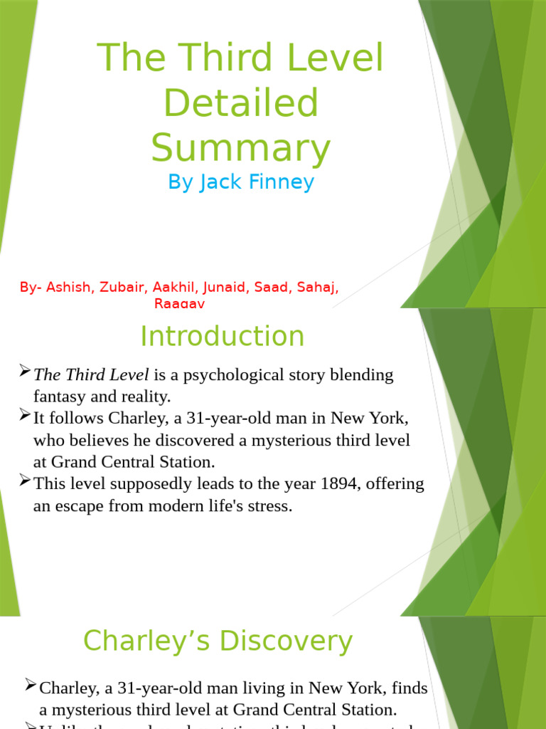 The Third Level Detailed Summary | PDF