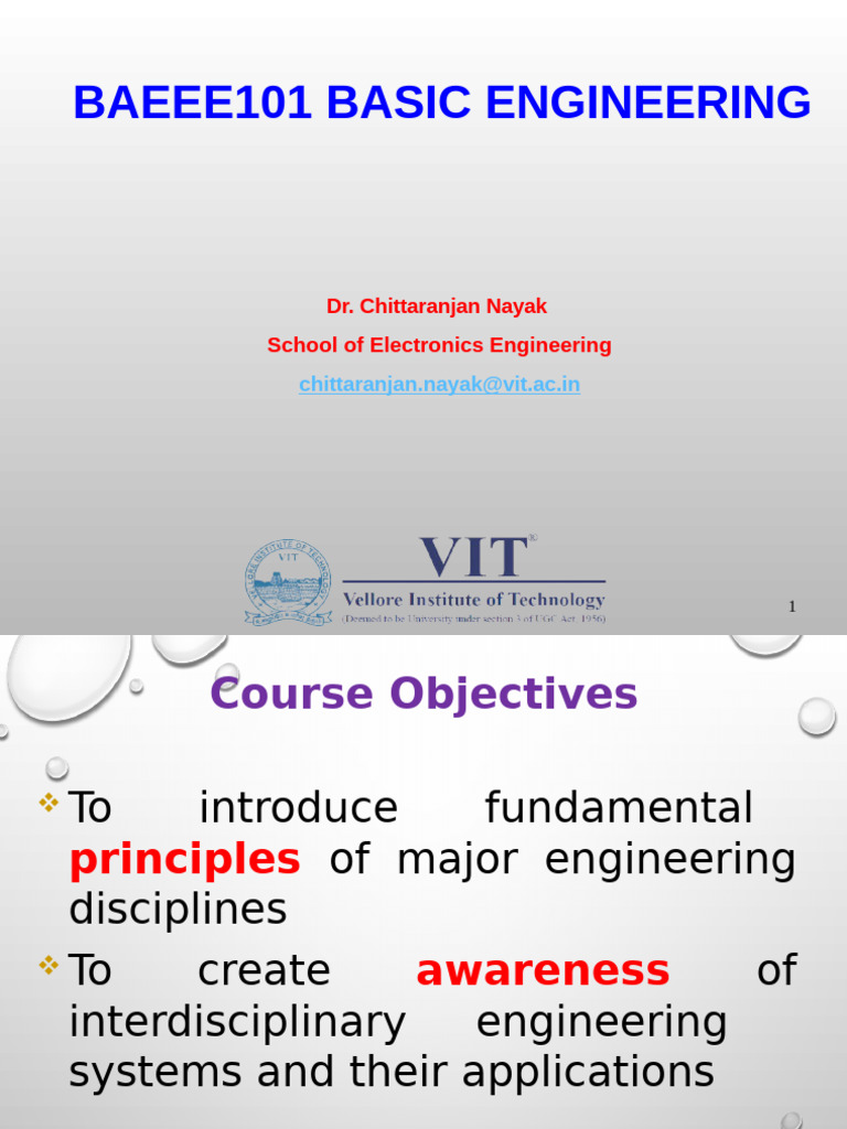 Basic Engineering Course Overview | PDF | Electrical Network | Voltage