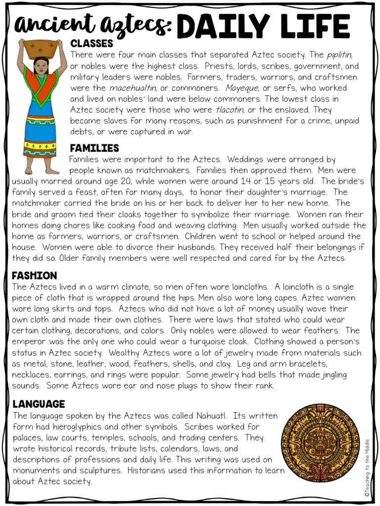 Daily Life in Aztec Society | PDF | Jewellery