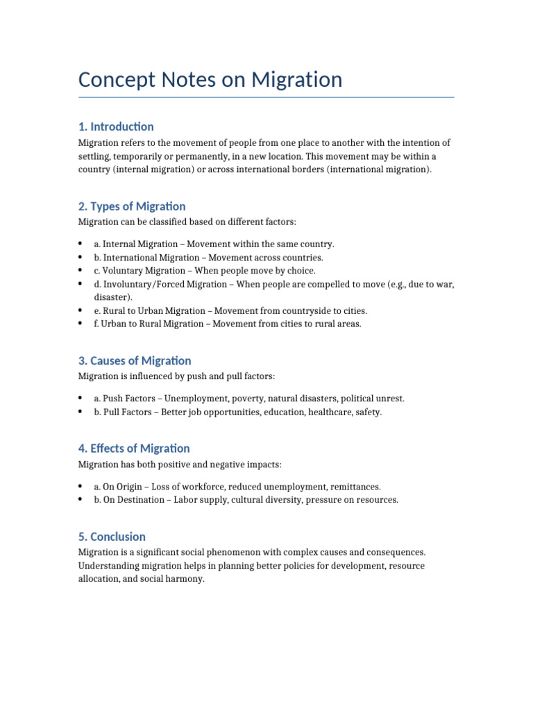 Migration Concept | PDF