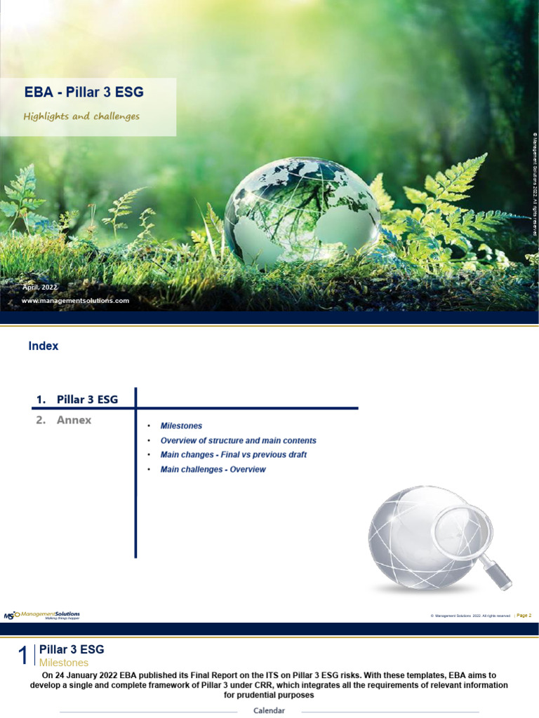 Pillar 3 ESG Reporting Overview | PDF | Emission Intensity