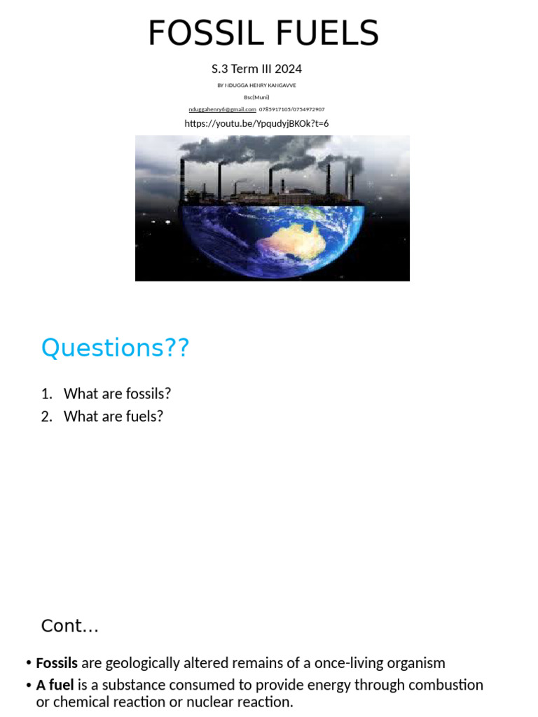 Formation and Types of Fossil Fuels | PDF | Fuels | Coal