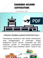 Pembelajaran Secara Kontekstual