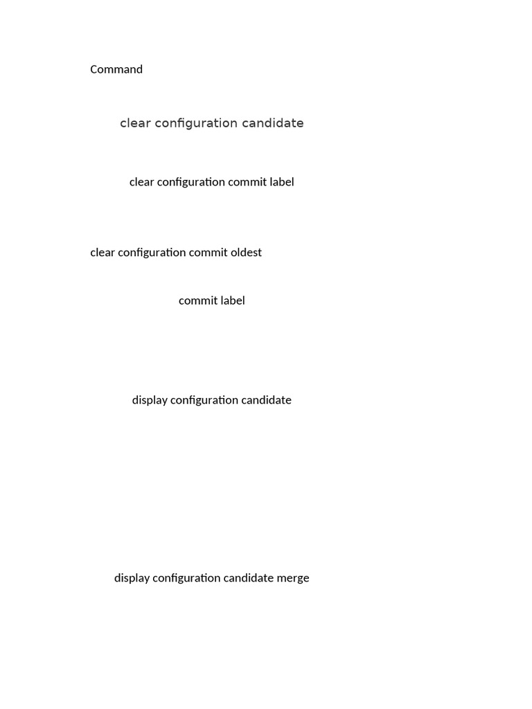 Configuration Management Commands Guide | PDF | Computer Networking ...