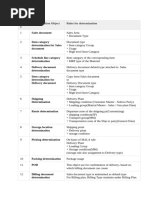SD Determination Rules Quick Reference Guide | PDF | Warehouse