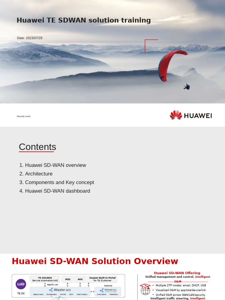 Huawei SD-WAN Solution Training Overview | PDF | Computer Network ...