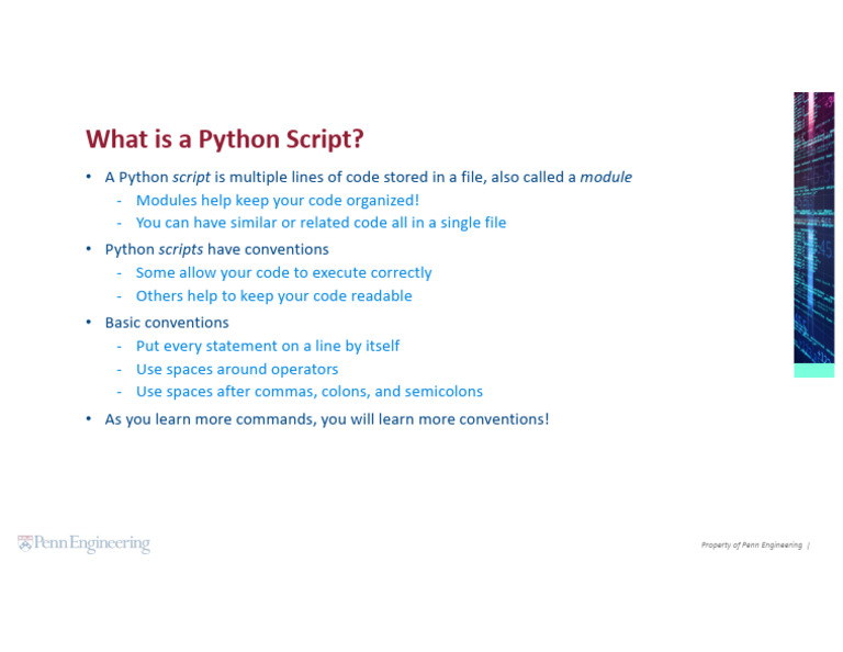 Understanding Python Scripts | PDF