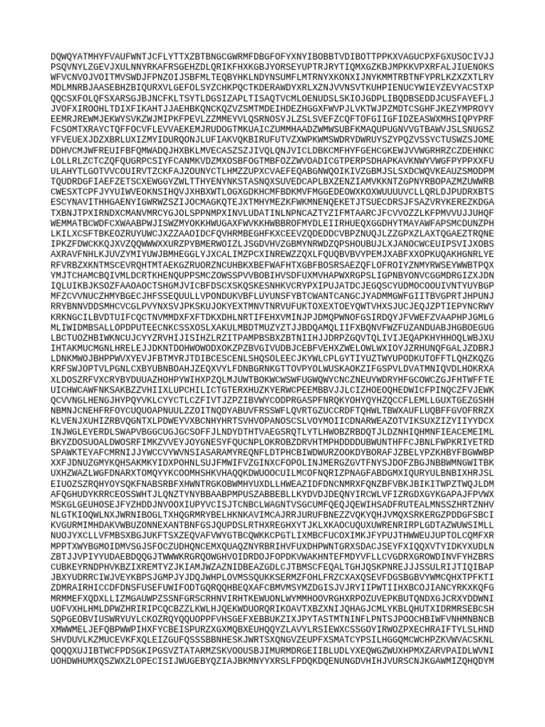 Random Character Sequence Analysis | PDF